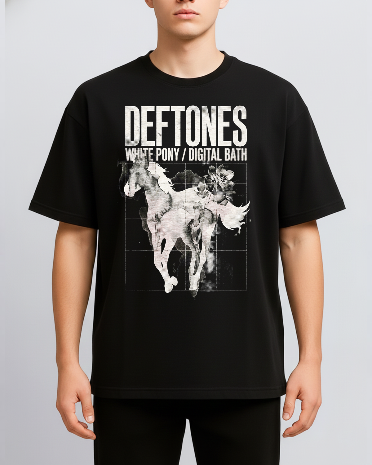 Alternative view of Deftones White Pony Era Vintage Shoegaze Metal Bootleg Washed Dream