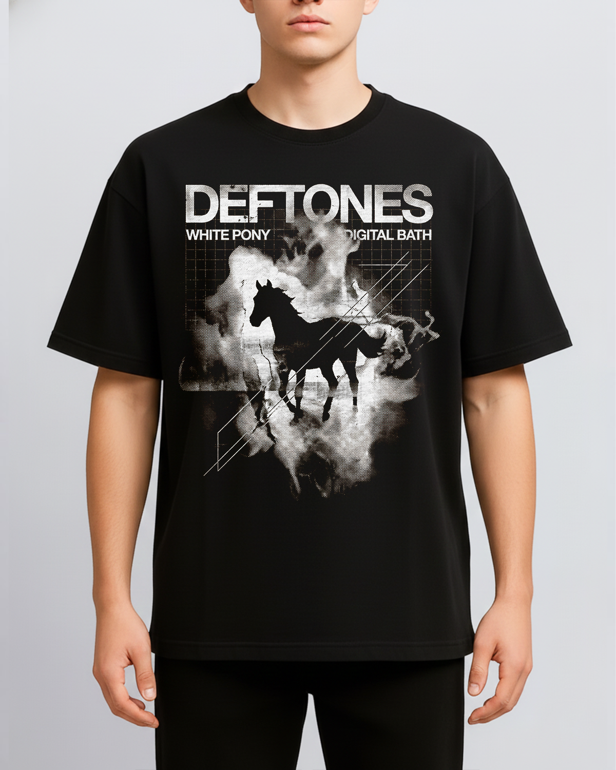 Alternative view of Deftones White Pony Era Vintage Shoegaze Metal Bootleg Washed Ethereal