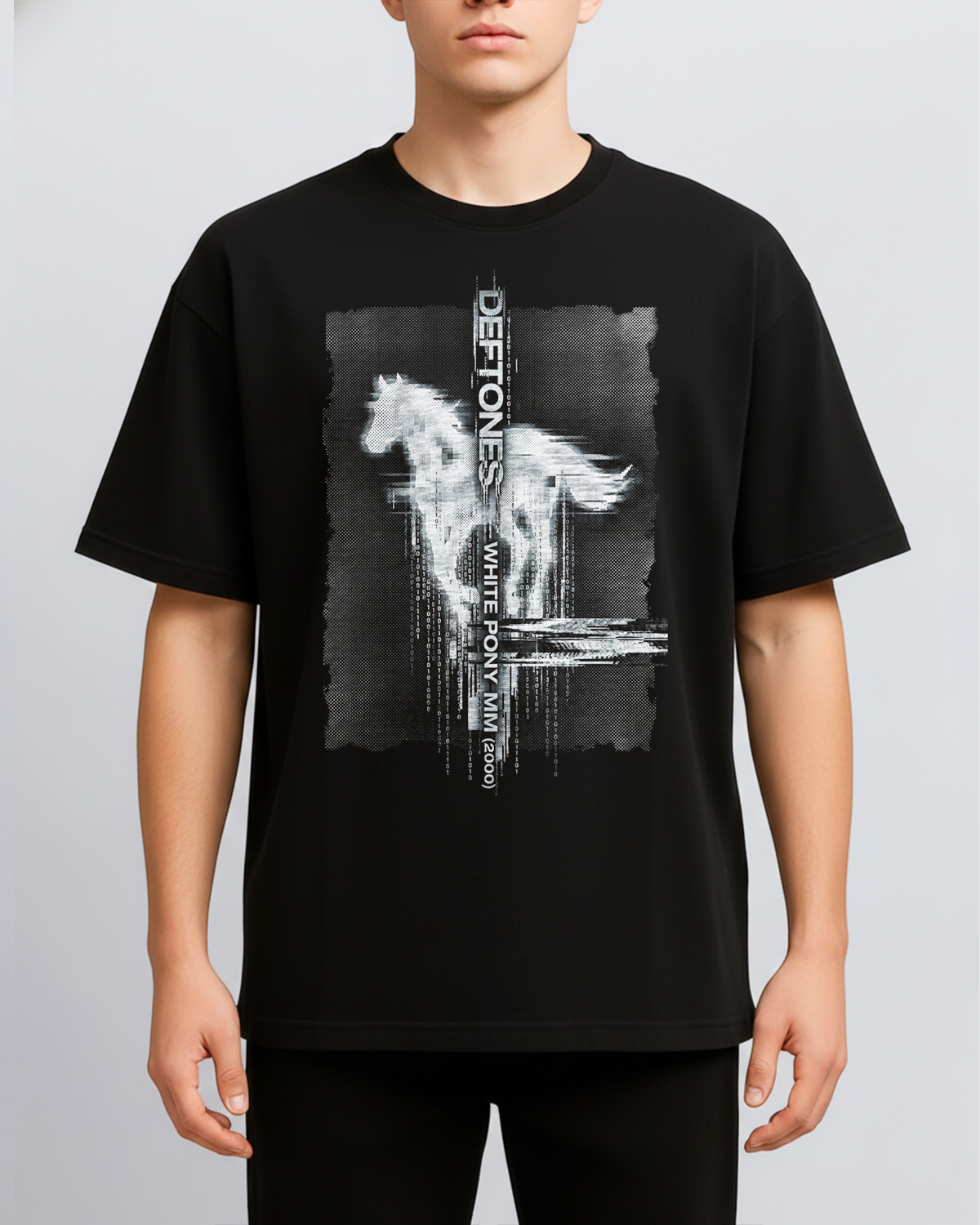 Alternative view of Deftones White Pony Era Vintage Shoegaze Metal Bootleg Washed Y2K Aesthetic