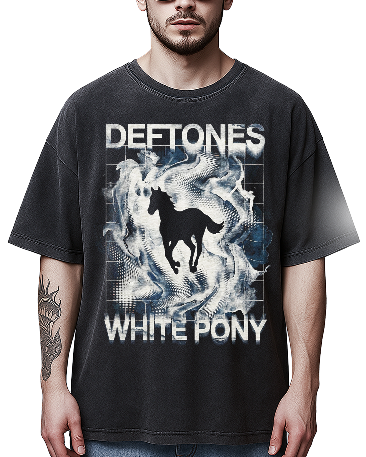 Deftones White Pony Vintage 90s Shoegaze Metal Bootleg Washed Abstract - Image 6