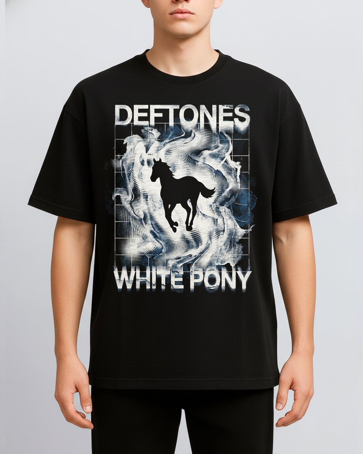 Alternative view of Deftones White Pony Vintage 90s Shoegaze Metal Bootleg Washed Abstract