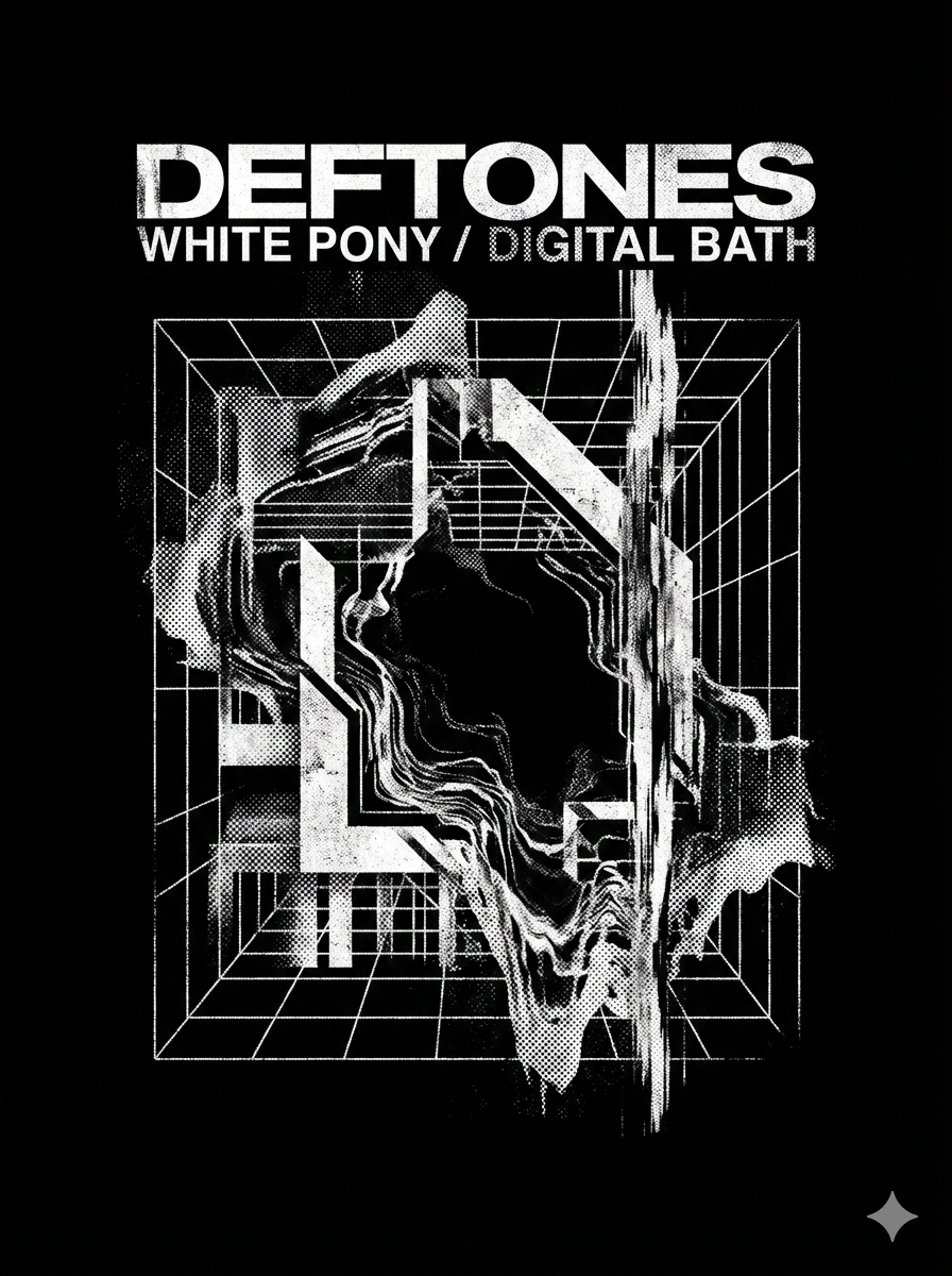 Deftones White Pony Vintage Shoegaze Metal Bootleg Washed Dreamscape - Image 3