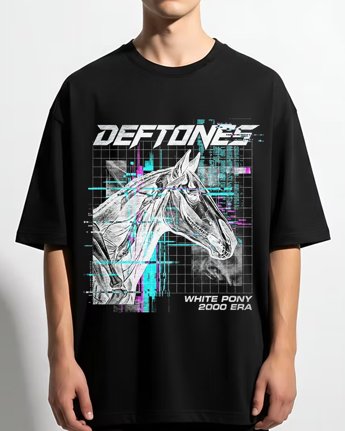 Alternative view of Deftones White Pony Vintage Y2K Nu Metal Shoegaze Bootleg Washed Aesthetics