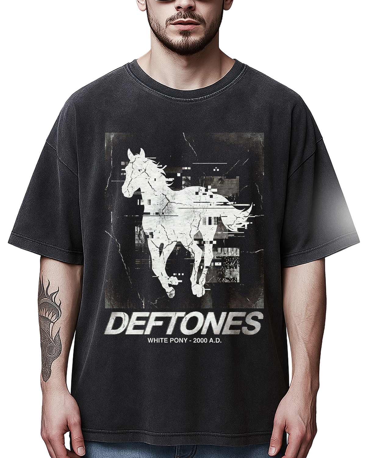 Deftones White Pony Y2K Nu Metal Shoegaze Vintage Bootleg Distressed - Image 6