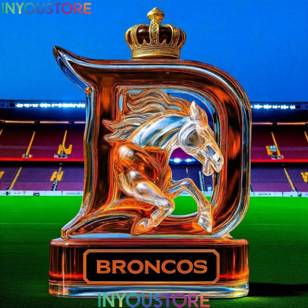 Denver Broncos Football New 2025 Whiskey Bottle