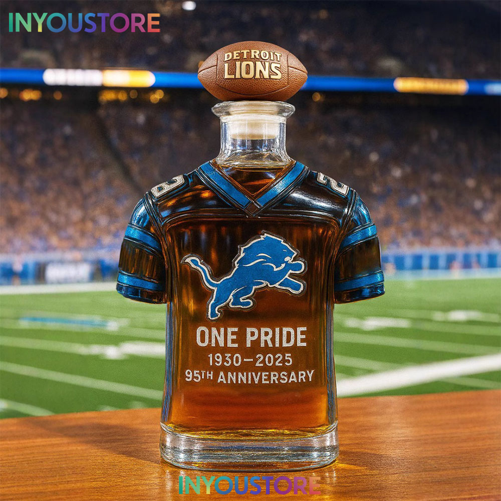 Detroit Lions 95th Anniversary Whiskey Bottle - Image 3