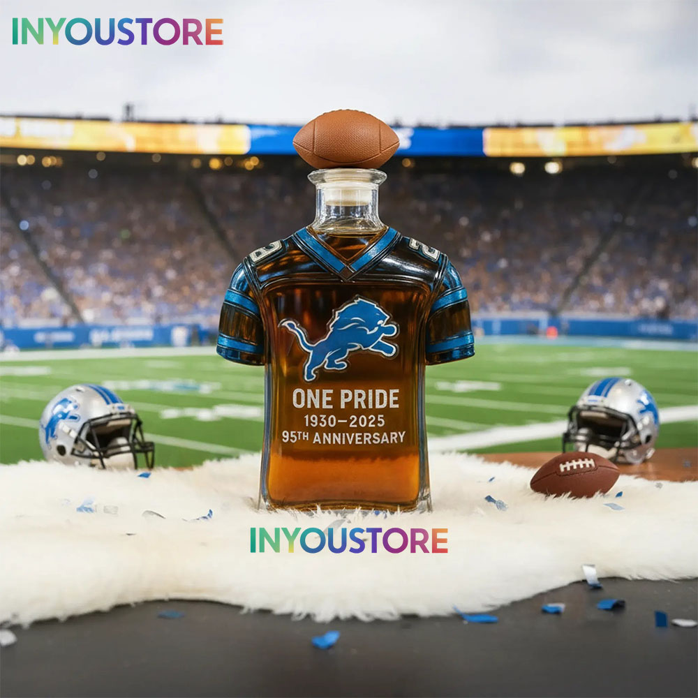 Detroit Lions 95th Anniversary Whiskey Bottle - Image 5
