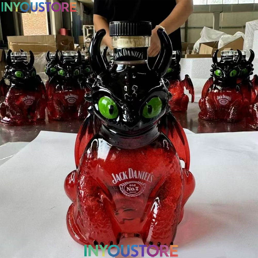 Dragon Shape Bottle – Hand Blown Glass Decanter