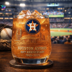 Houston Astros 60th Anniversary Whiskey Glass