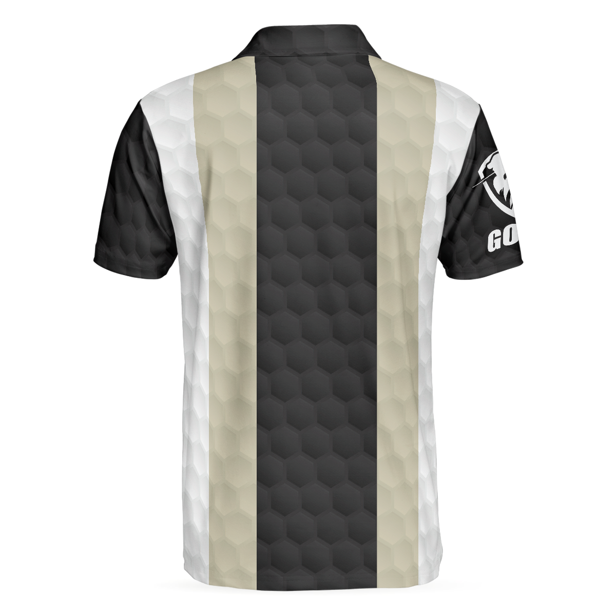 Alternative view of Elegant Men Golfer Evolution Golf Polo Shirt, Unique Golf Shirt For Men