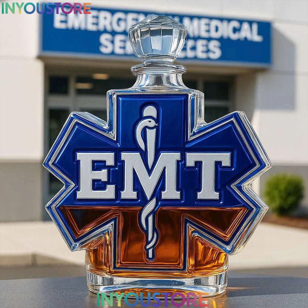 Emergency Medical Technician Limited Edition Whiskey Bottle