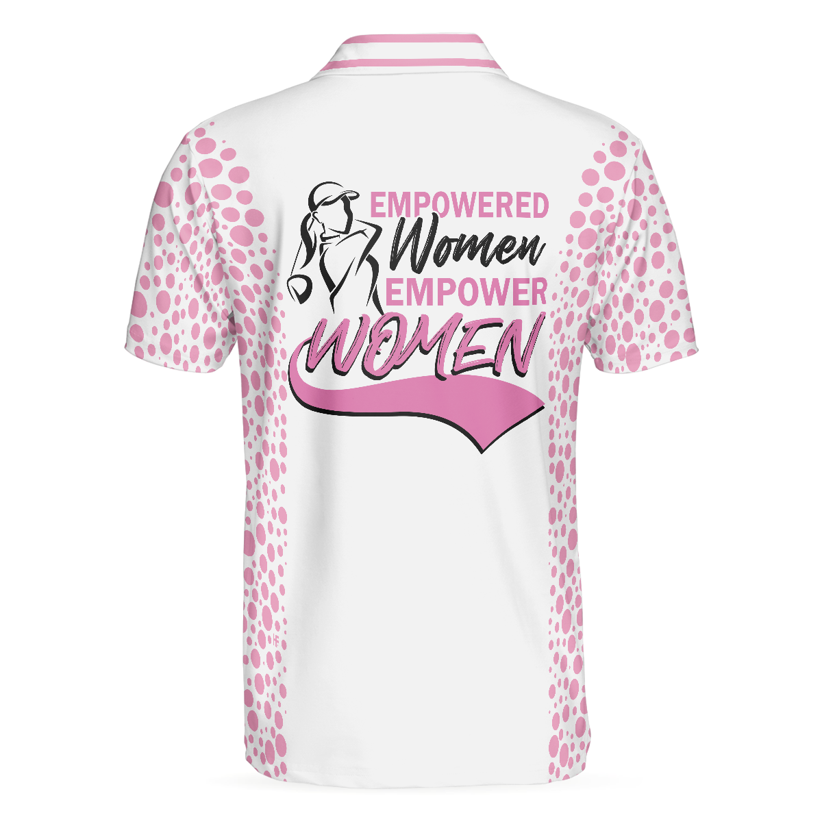Alternative view of Empowered Women Empower Women Golf Pink Short Sleeve Polo Shirt, Polo Shirts For Men And Women