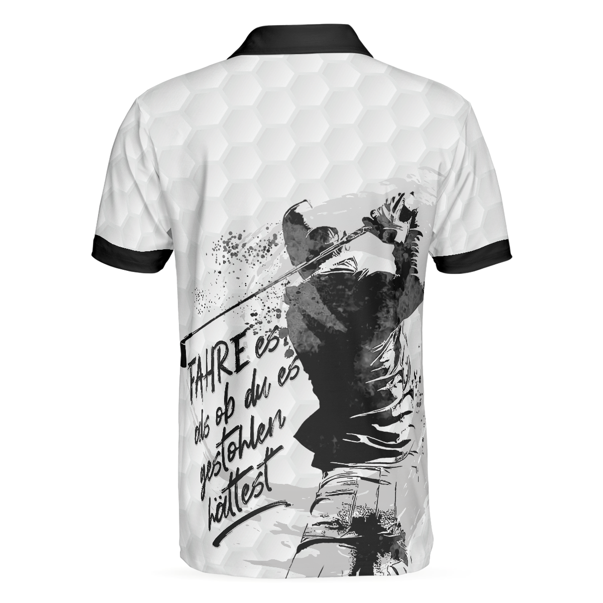 Alternative view of Fahre Es, Als Ob Du Es Gestohlen HÃ¤ttest Polo Shirt, German Golfing Polo Shirt, Best Golf Shirt For Men