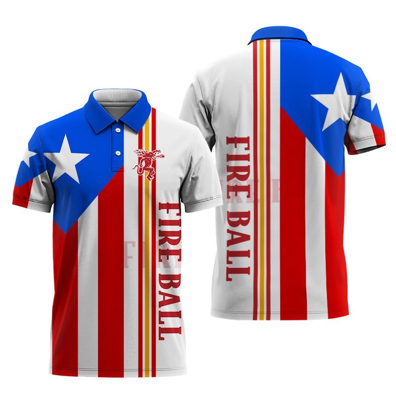 Fireball Puerto Rican Polo Shirt