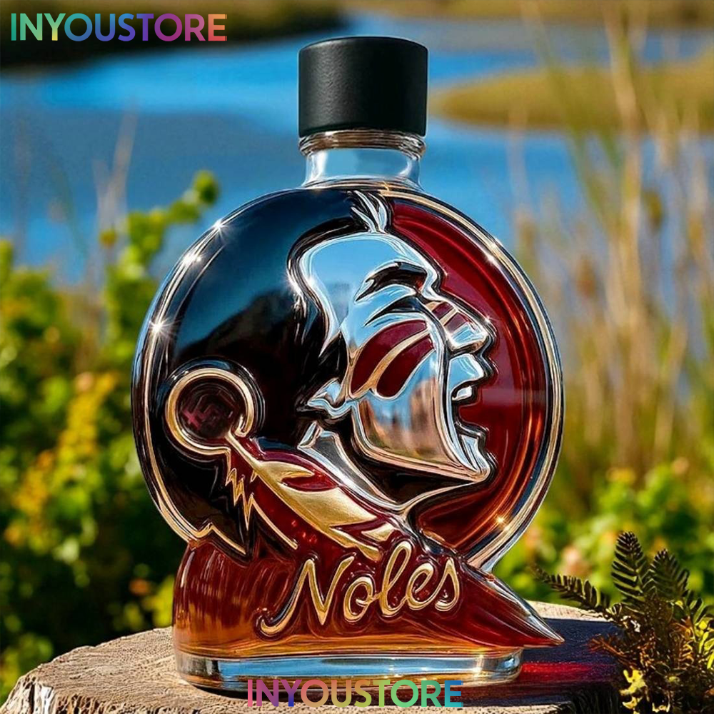 Florida State Seminoles Logo Whiskey Bottle