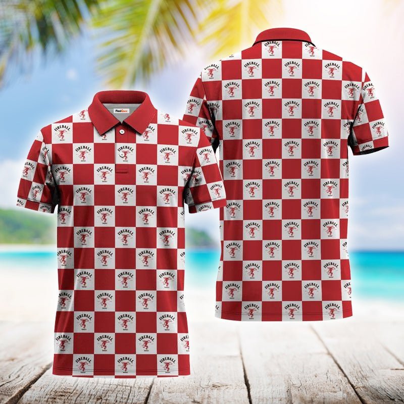 Gingham Fireball Polo Shirt