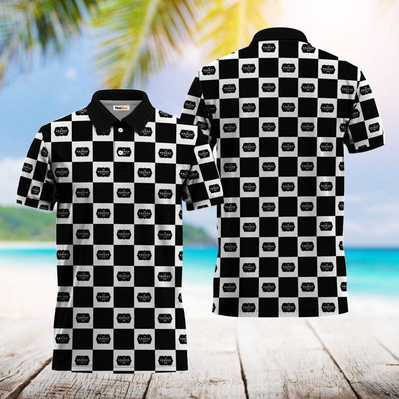 Gingham Kraken Rum Polo Shirt