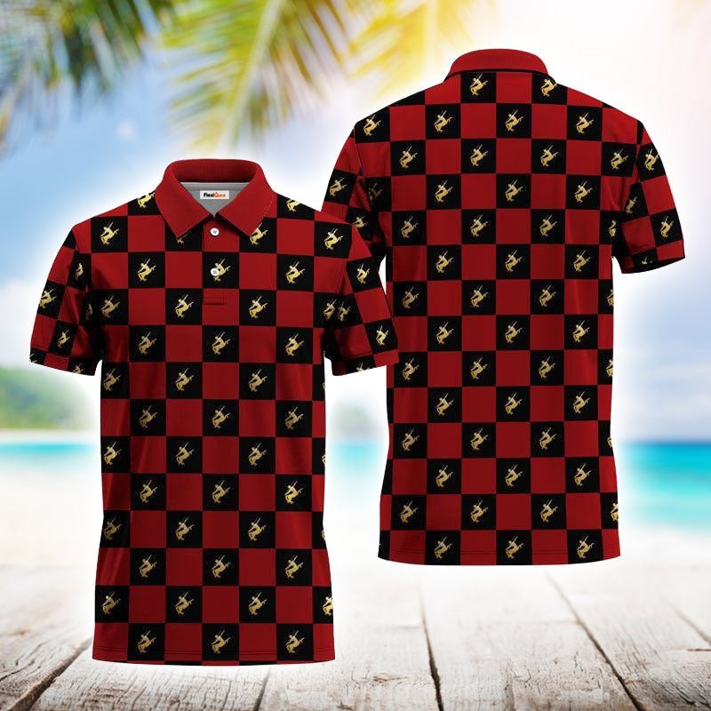 Gingham Remy Martin Polo Shirt