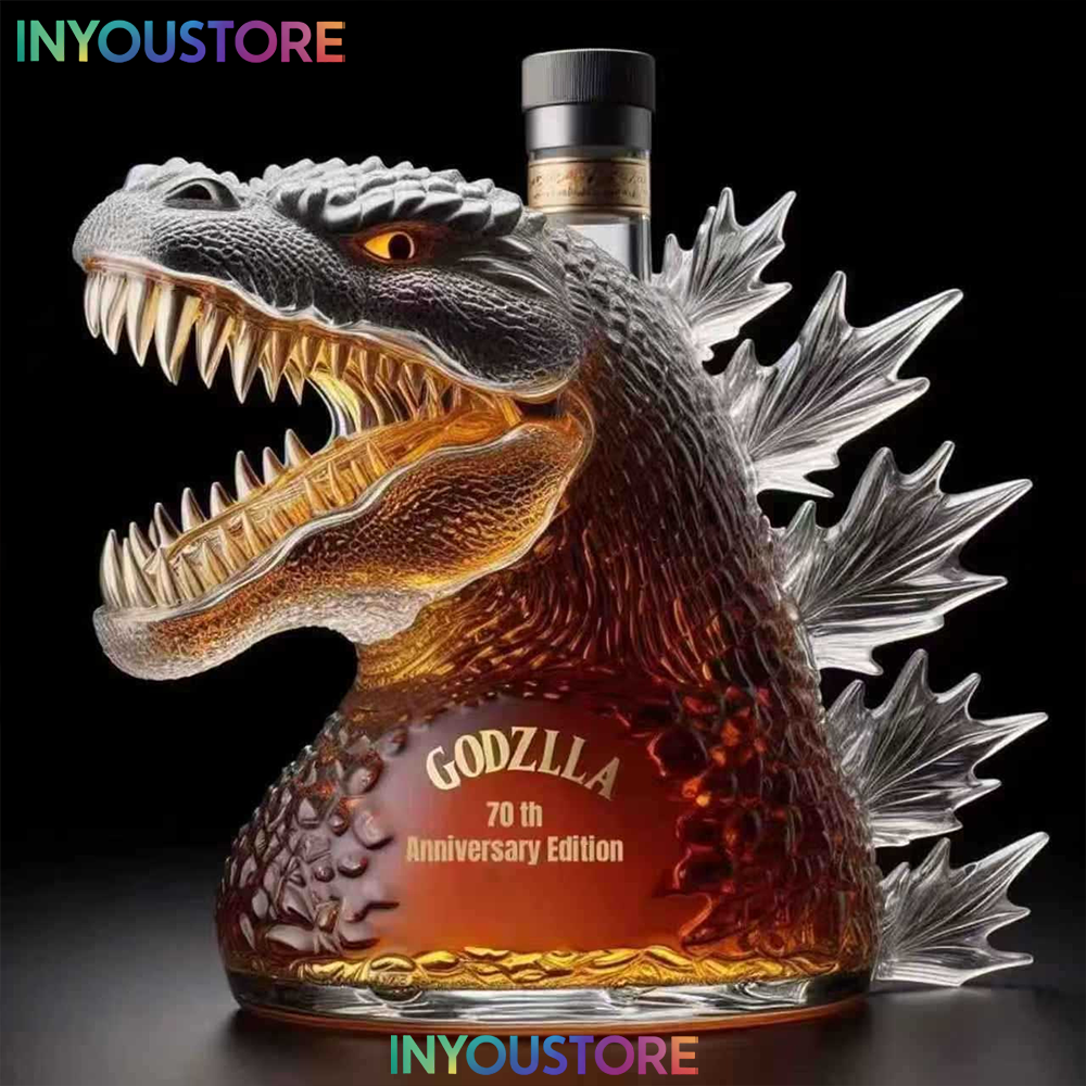 Godzilla Jack Daniel Whiskey Bottle