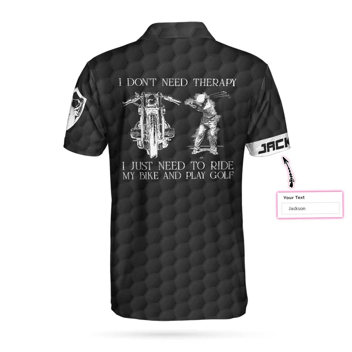 Alternative view of Golf in Desert Custom Polo Shirt