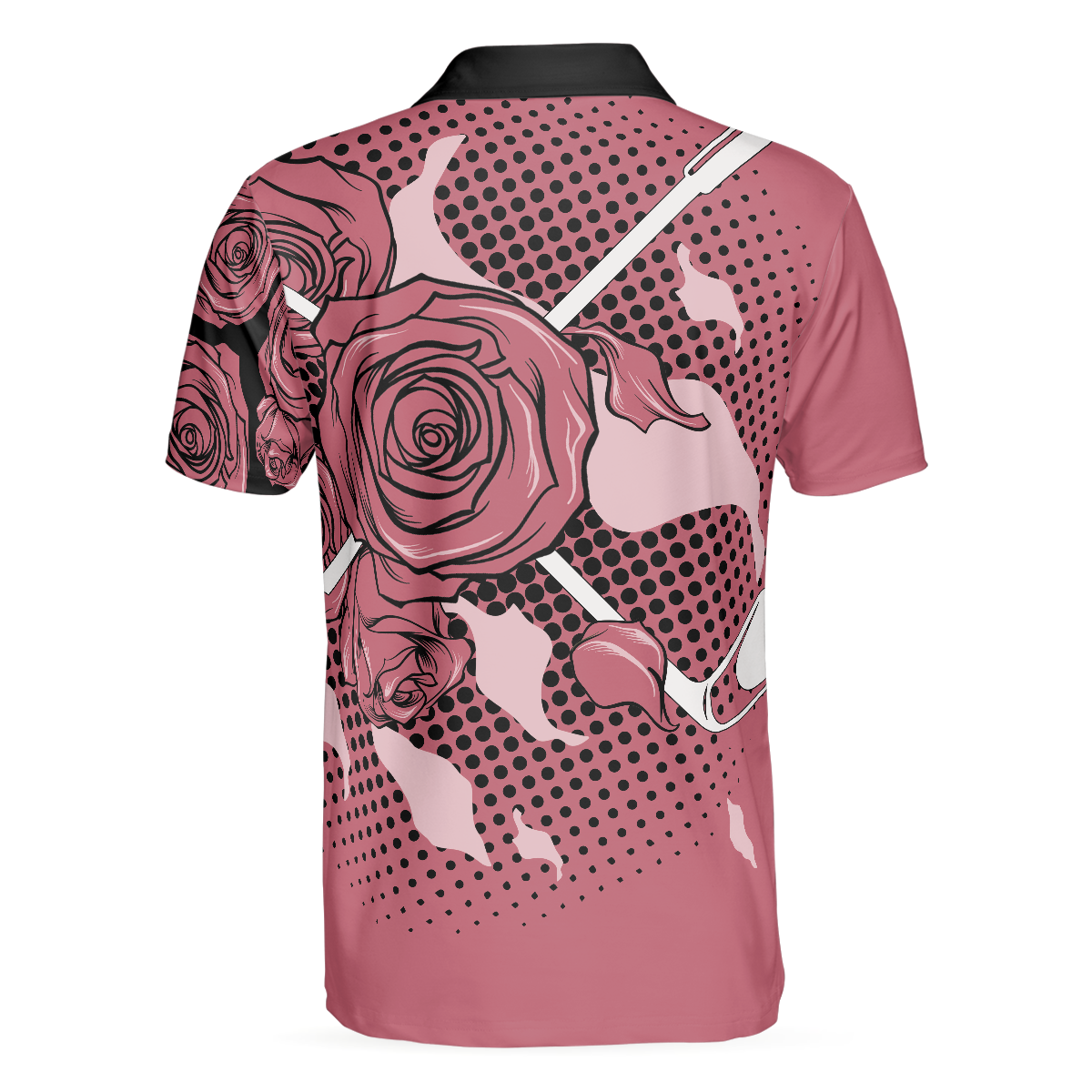 Alternative view of Golf Pink Skull Polo Shirt For Men