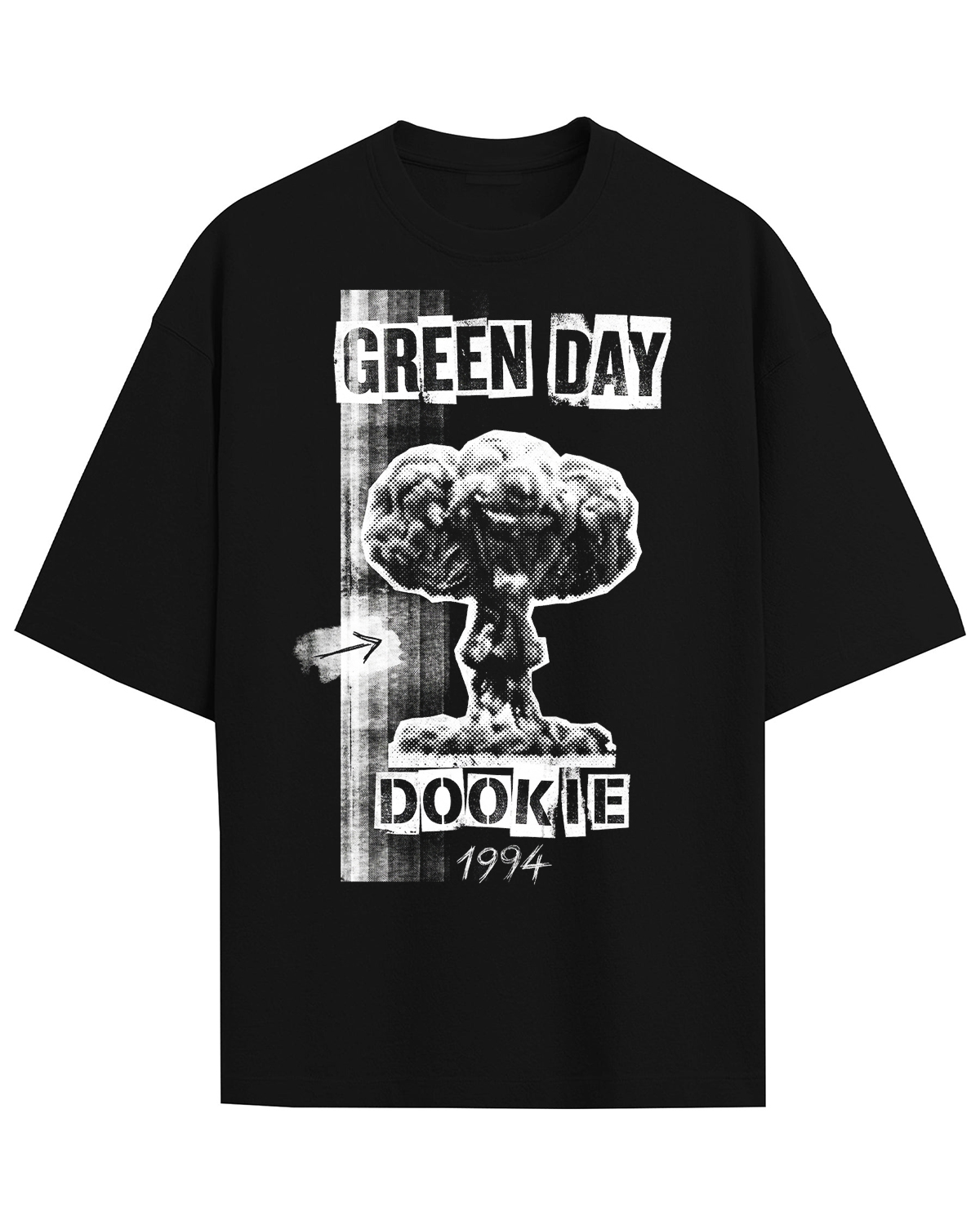 Green Day 1994 Era Vintage 90s Pop Punk Bootleg Washed Mushroom