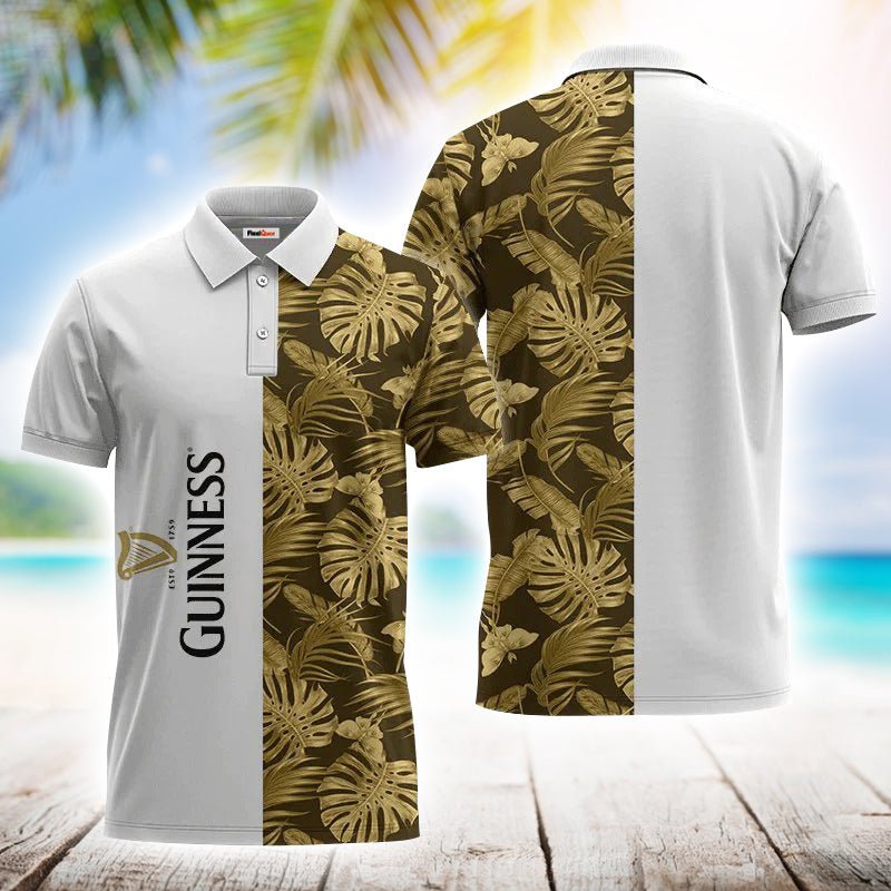 Guinness Swiss Cheese Leaf Polo Shirt