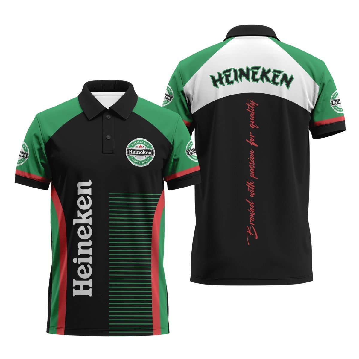 Heineken Brewed With Passion For Quality Polo Shirt