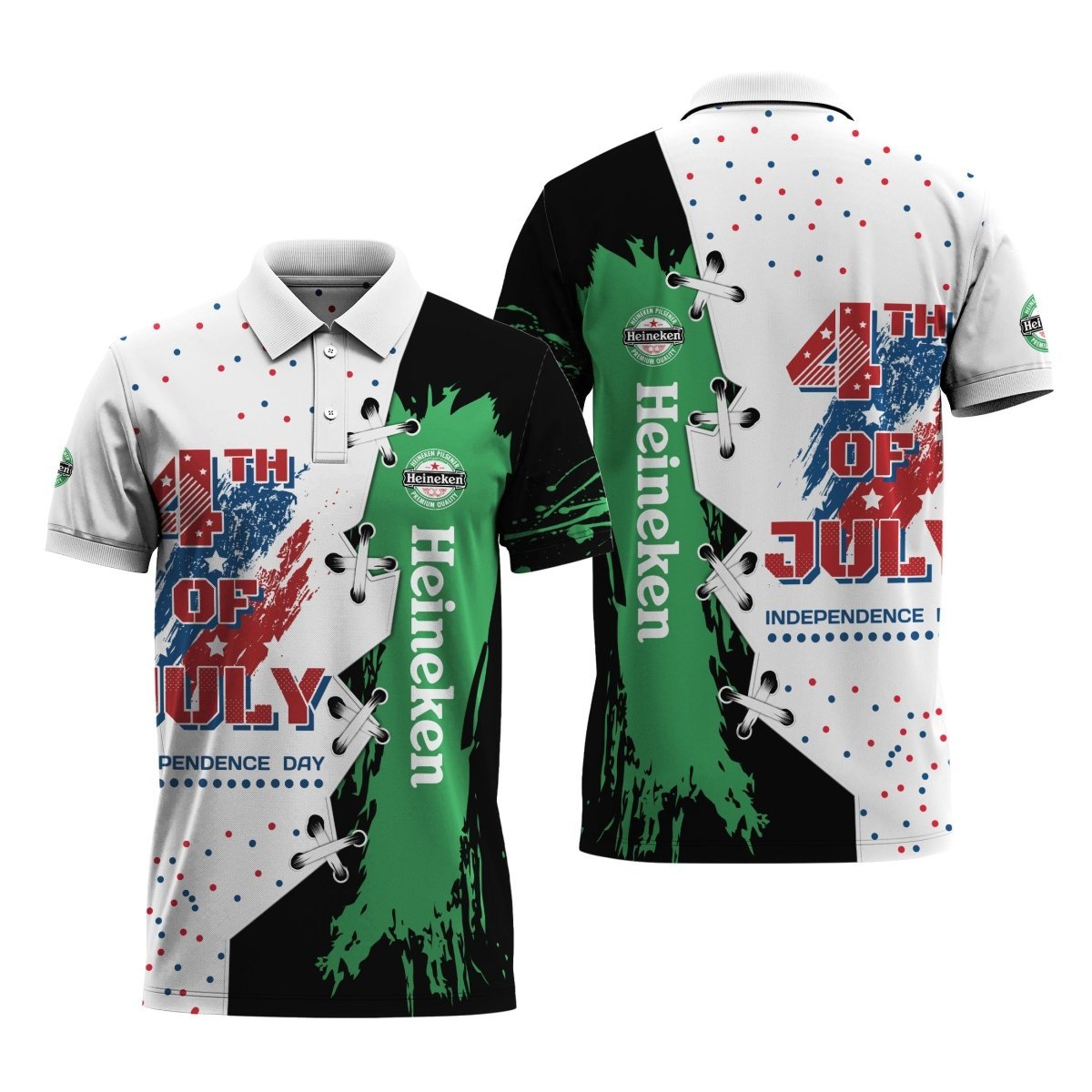Heineken Celebrates The 4th Of July Polo Shirt