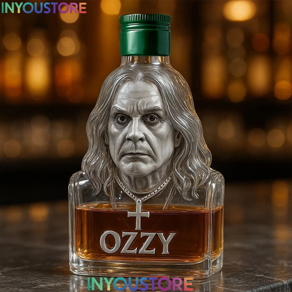 HOT Ozzy Osbourne Whisky Bottle