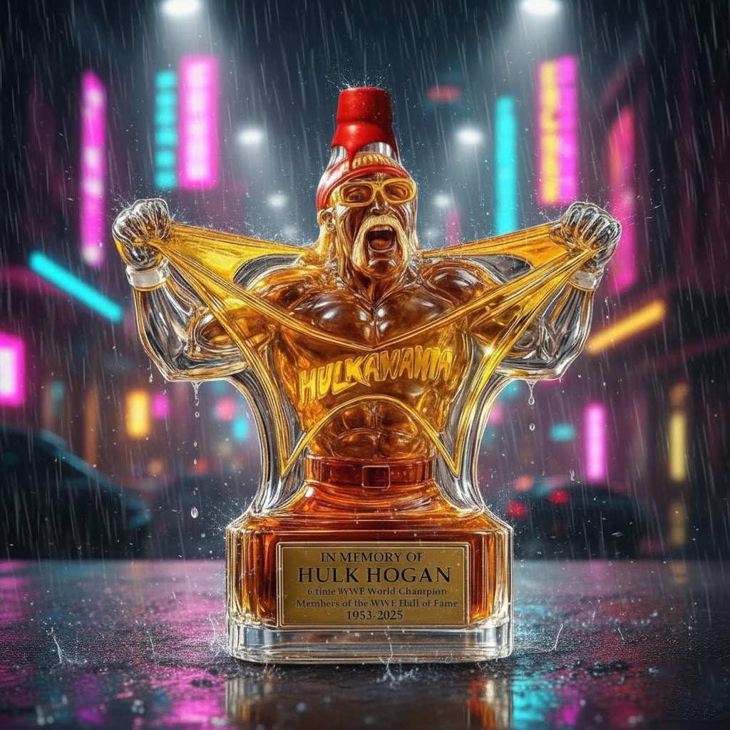 Alternative view of Hulkamania Forever: An Ode to a Legend Whiskey Bottles