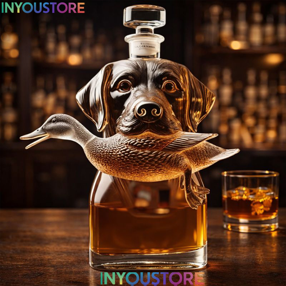 Hunting Dog Whiskey Bottle