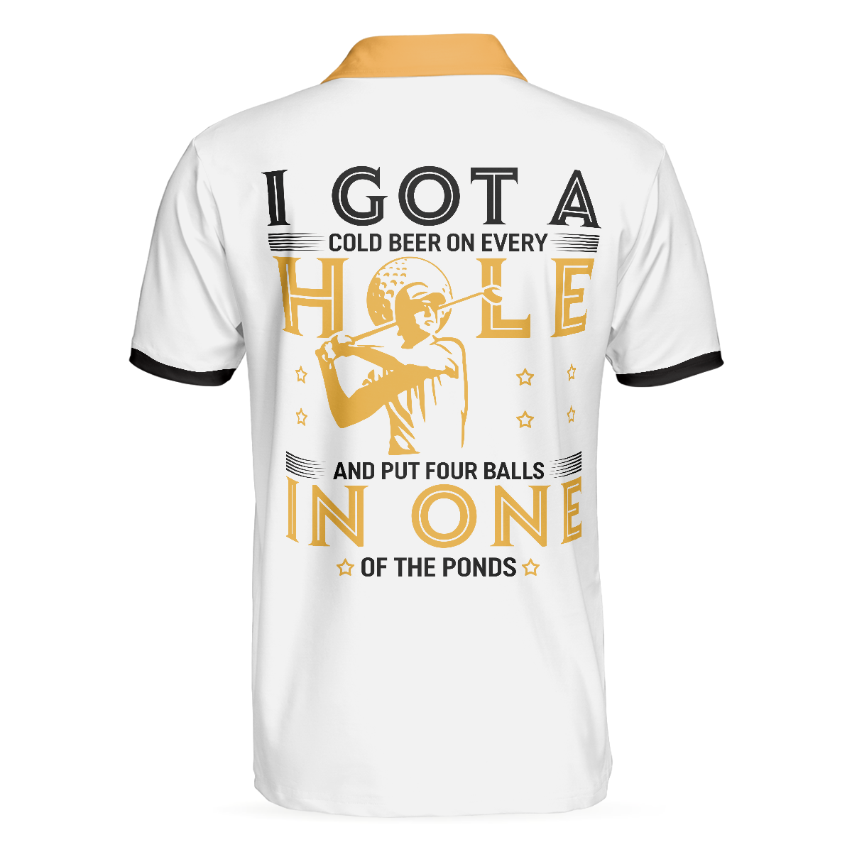 Alternative view of I Got A Cold Beer On Every Hole Polo Shirt