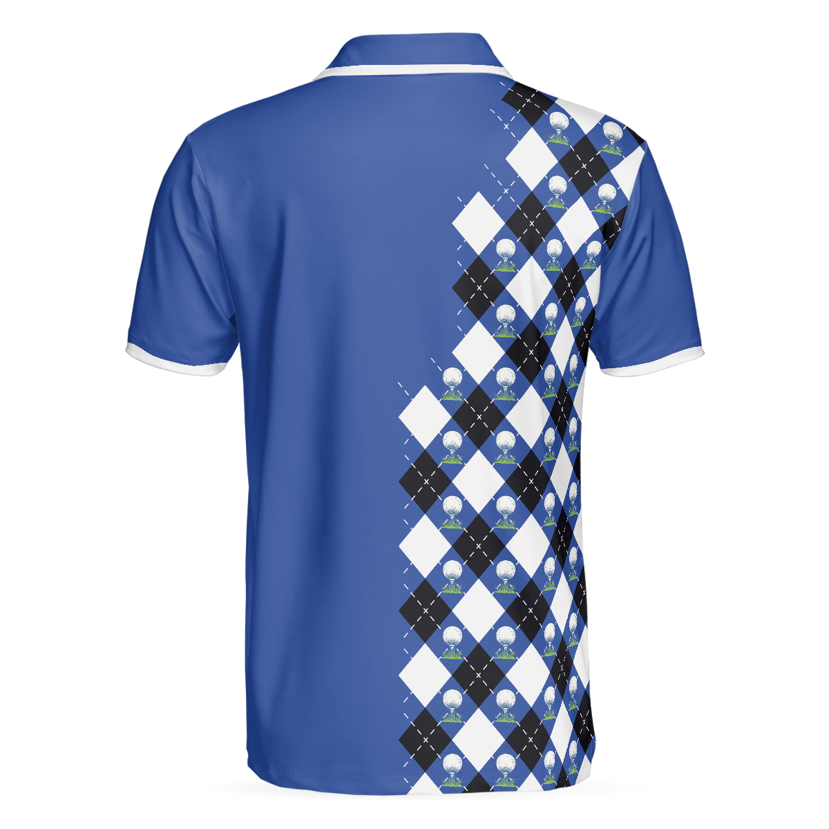 Alternative view of I Need My Daily Dose Of Iron Polo Shirt, Argyle Pattern Polo Shirt, Best Golf Shirt For Men