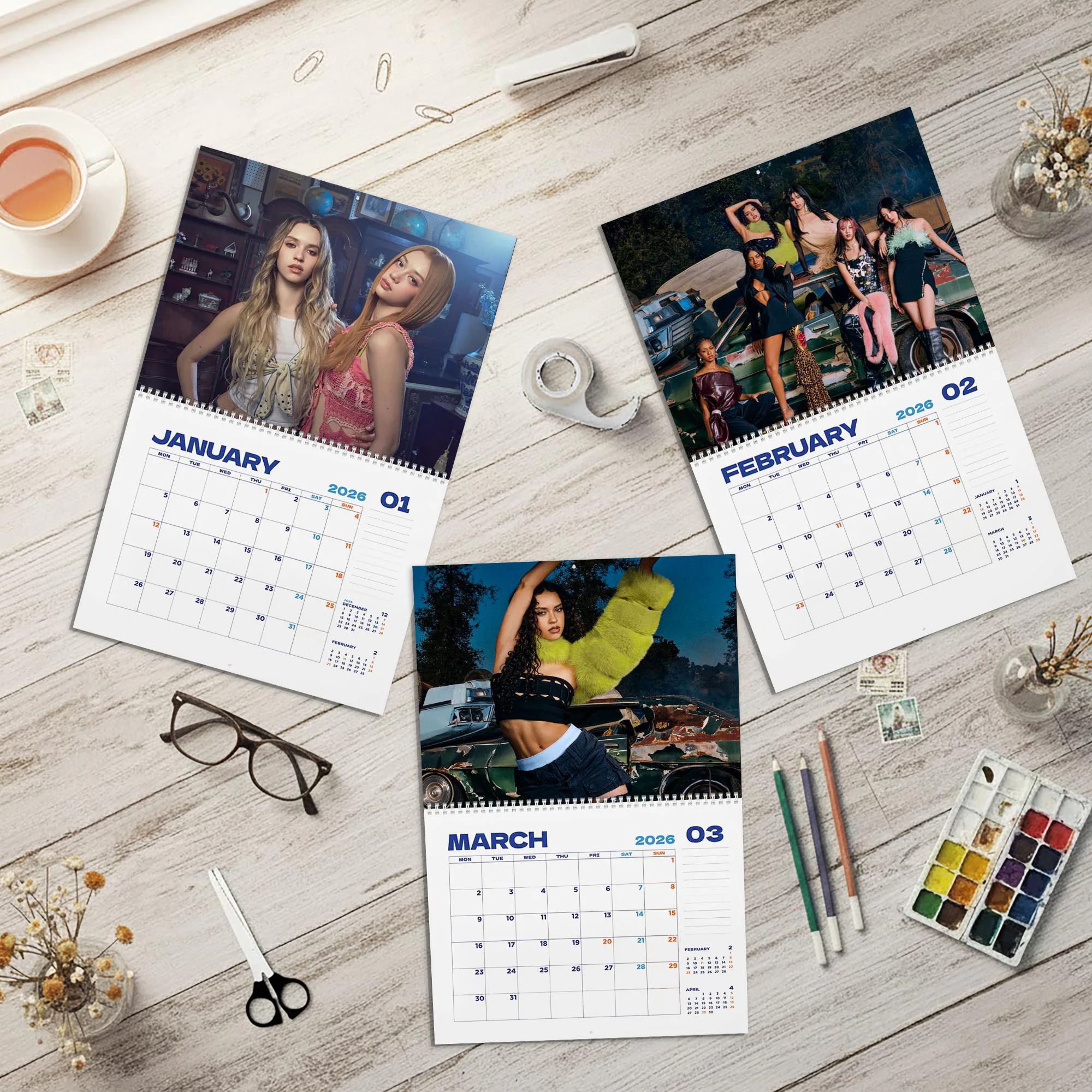 KATSEYE Desk Calendar 2026 - Image 3