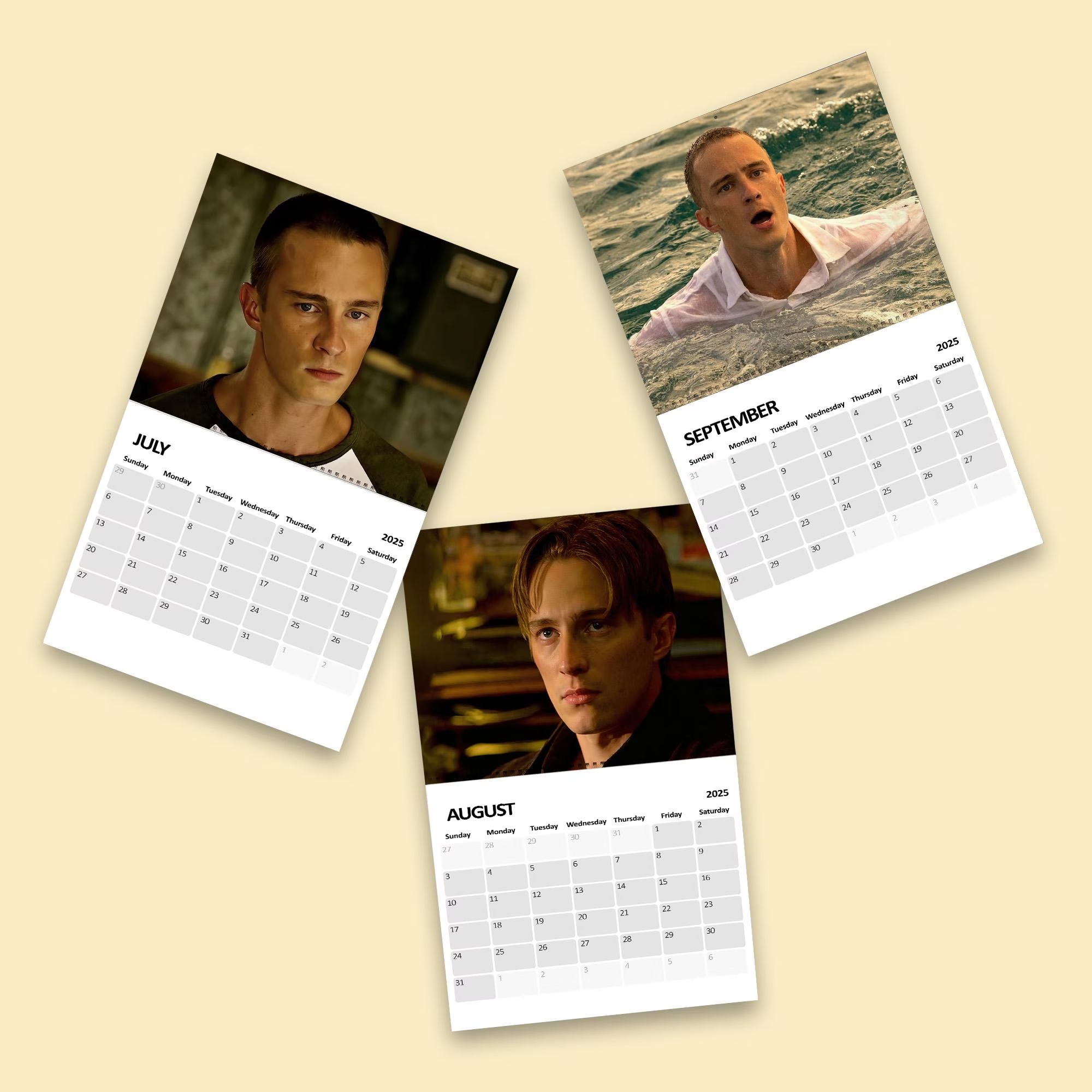 Rafe Cameron 2026 Calendar, Home Office Gift for Fans, Drew Starkey 2026 Wall Calendar, Celebrity Merch - Image 4