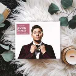 Jensen Ackles 2026 Wall Calendar Planner, Jensen Ackles Fan Gift for Fan Merchandise, Celebrity Crush Merch, Jensen Ackles Planner 2026