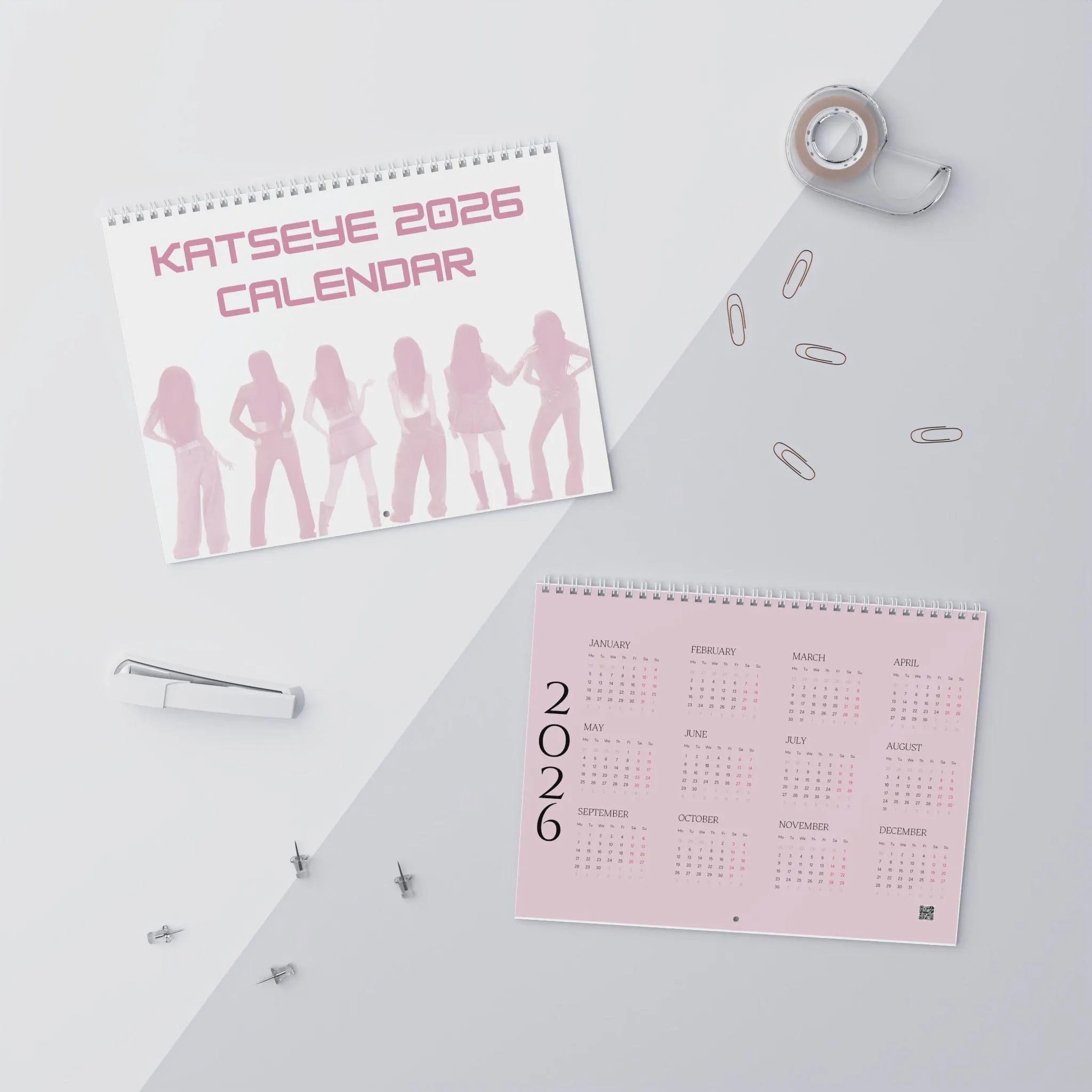 KATSEYE 2026 Wall Calendar | 2026 Monthly Planner. Kpop Merchandise. Room and office decor - Image 6
