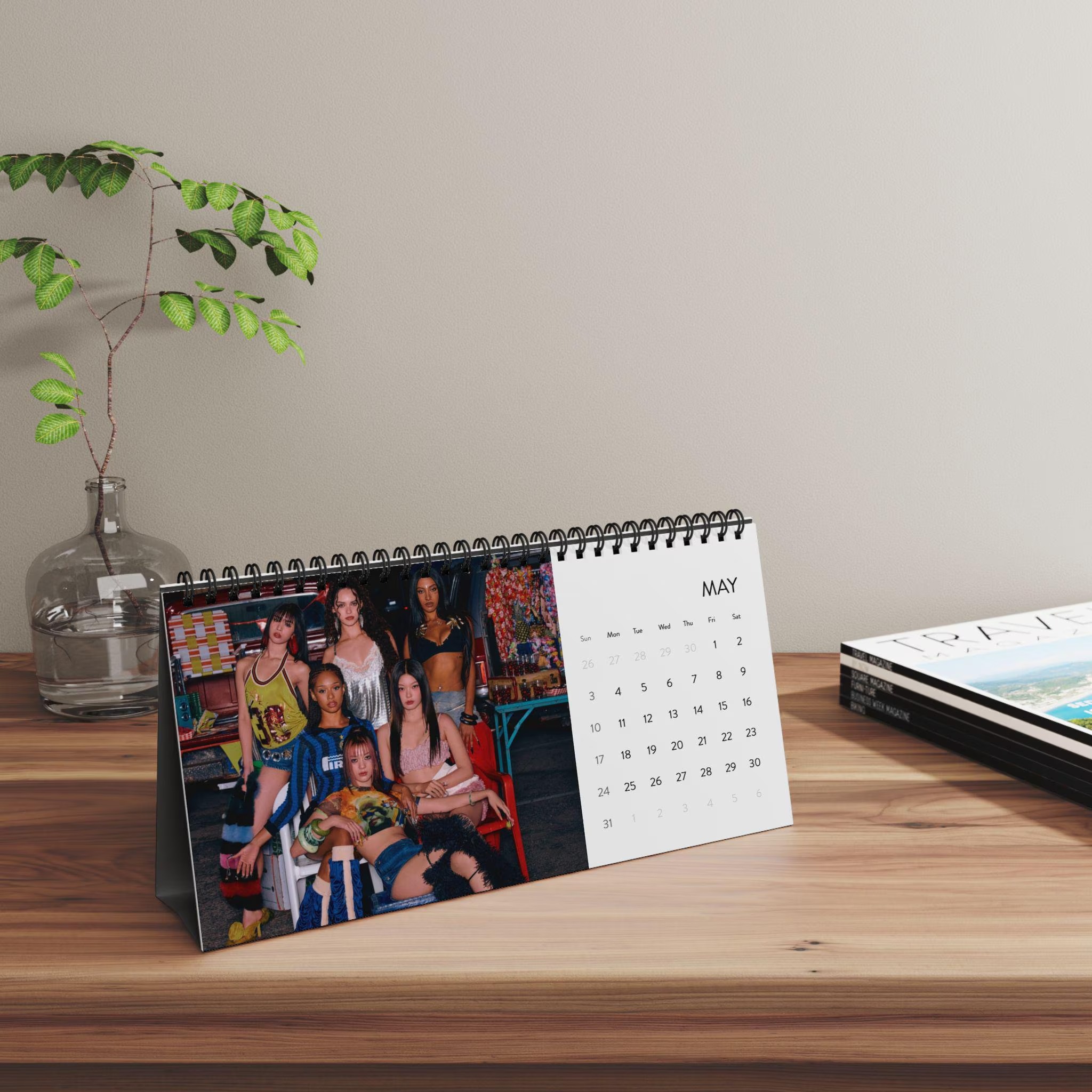 Katseye Beautiful Chaos Desktop Calendar 2026 grid | Kpop Christmas Gift - Image 3