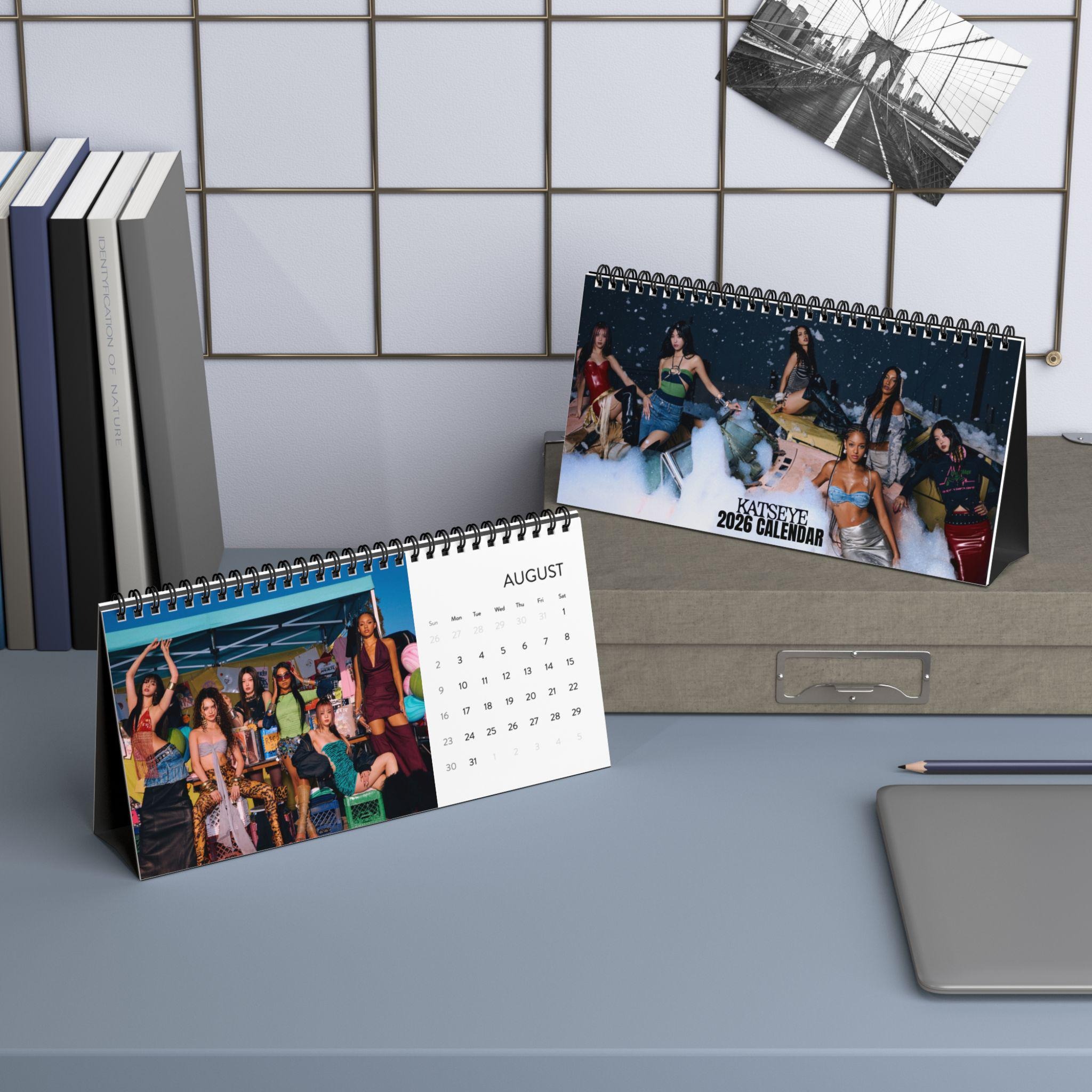 Katseye Beautiful Chaos Desktop Calendar 2026 grid | Kpop Christmas Gift - Image 4