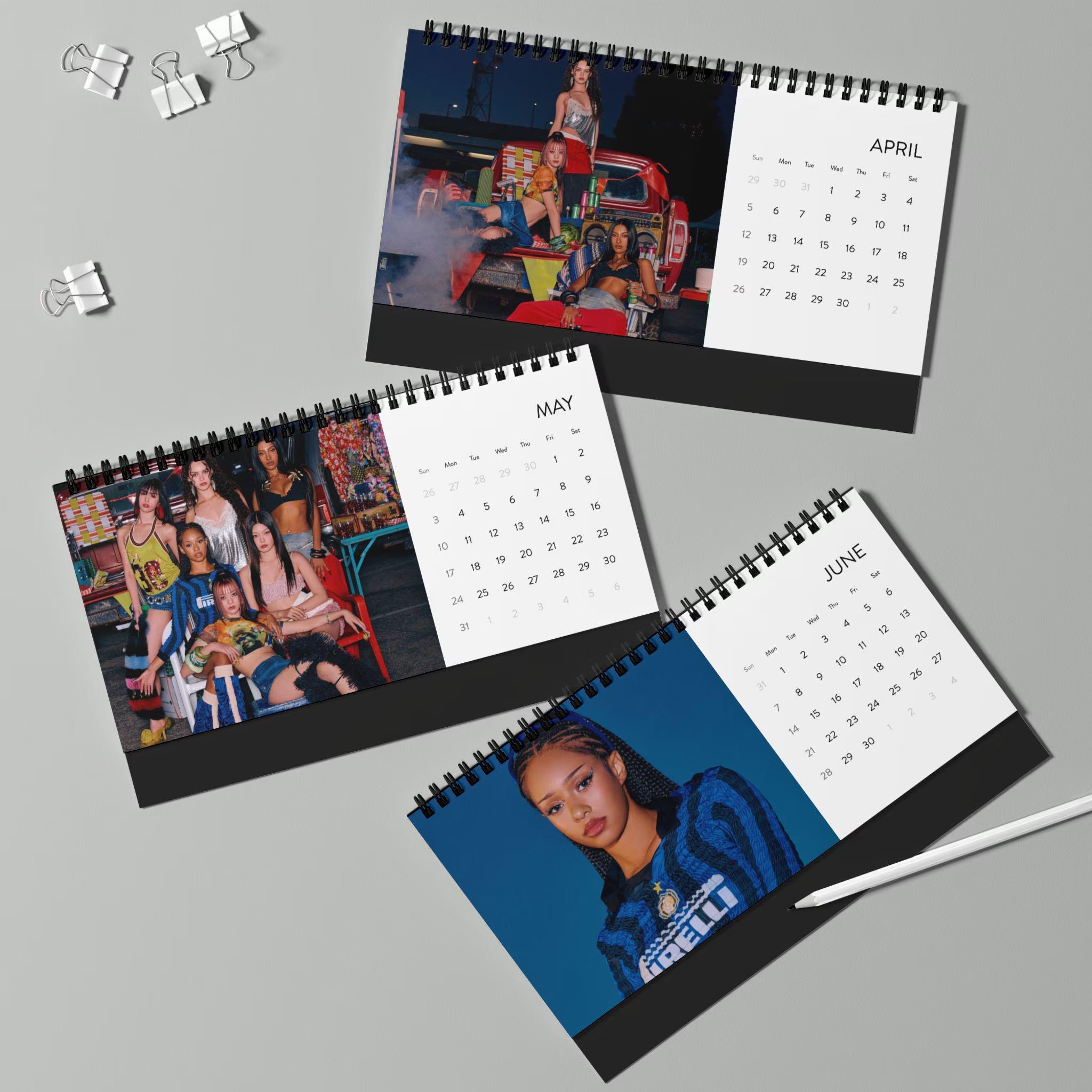 Katseye Beautiful Chaos Desktop Calendar 2026 grid | Kpop Christmas Gift - Image 6