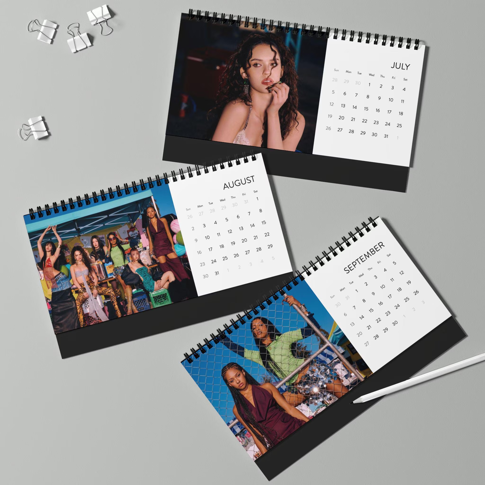 Katseye Beautiful Chaos Desktop Calendar 2026 grid | Kpop Christmas Gift - Image 7