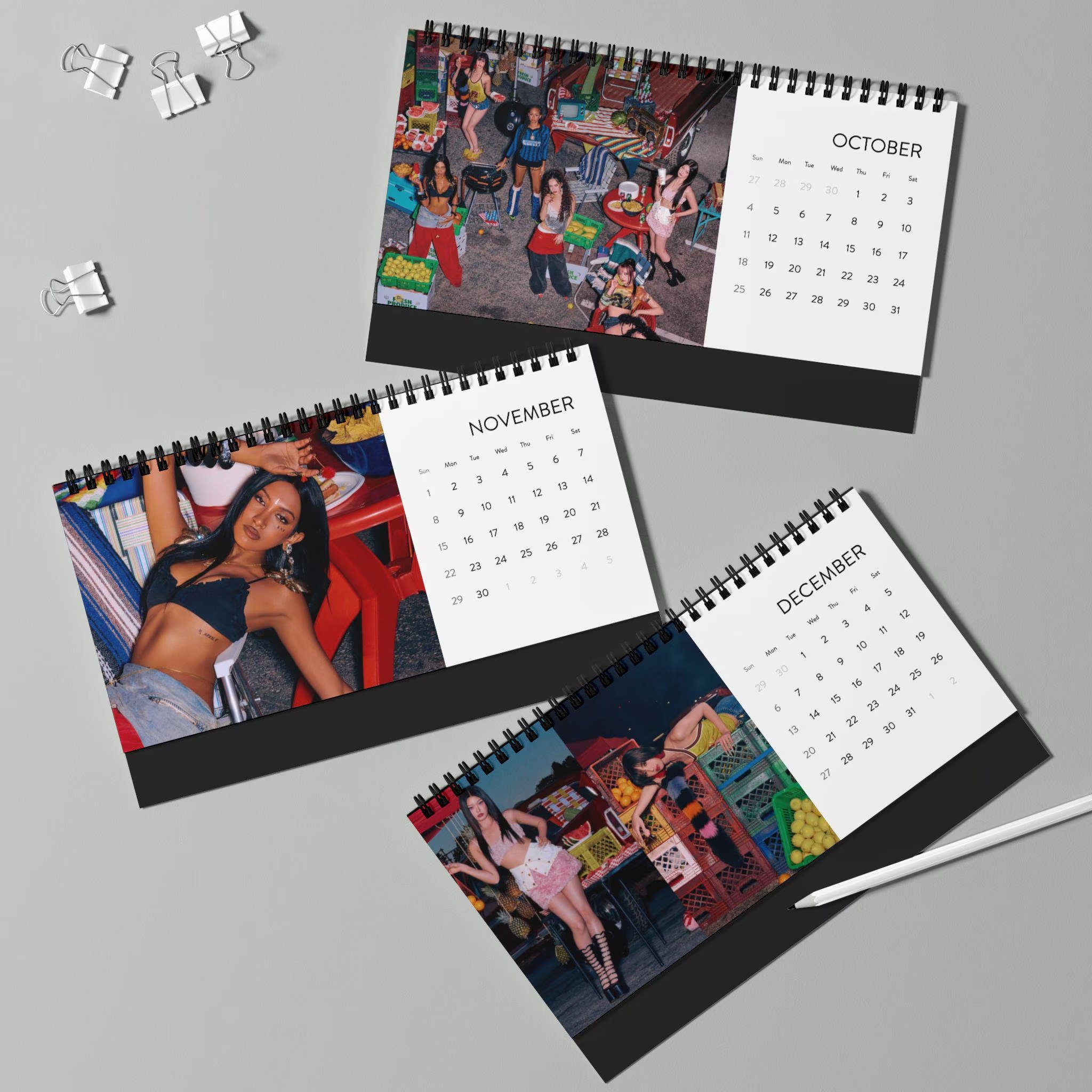 Katseye Beautiful Chaos Desktop Calendar 2026 grid | Kpop Christmas Gift - Image 8