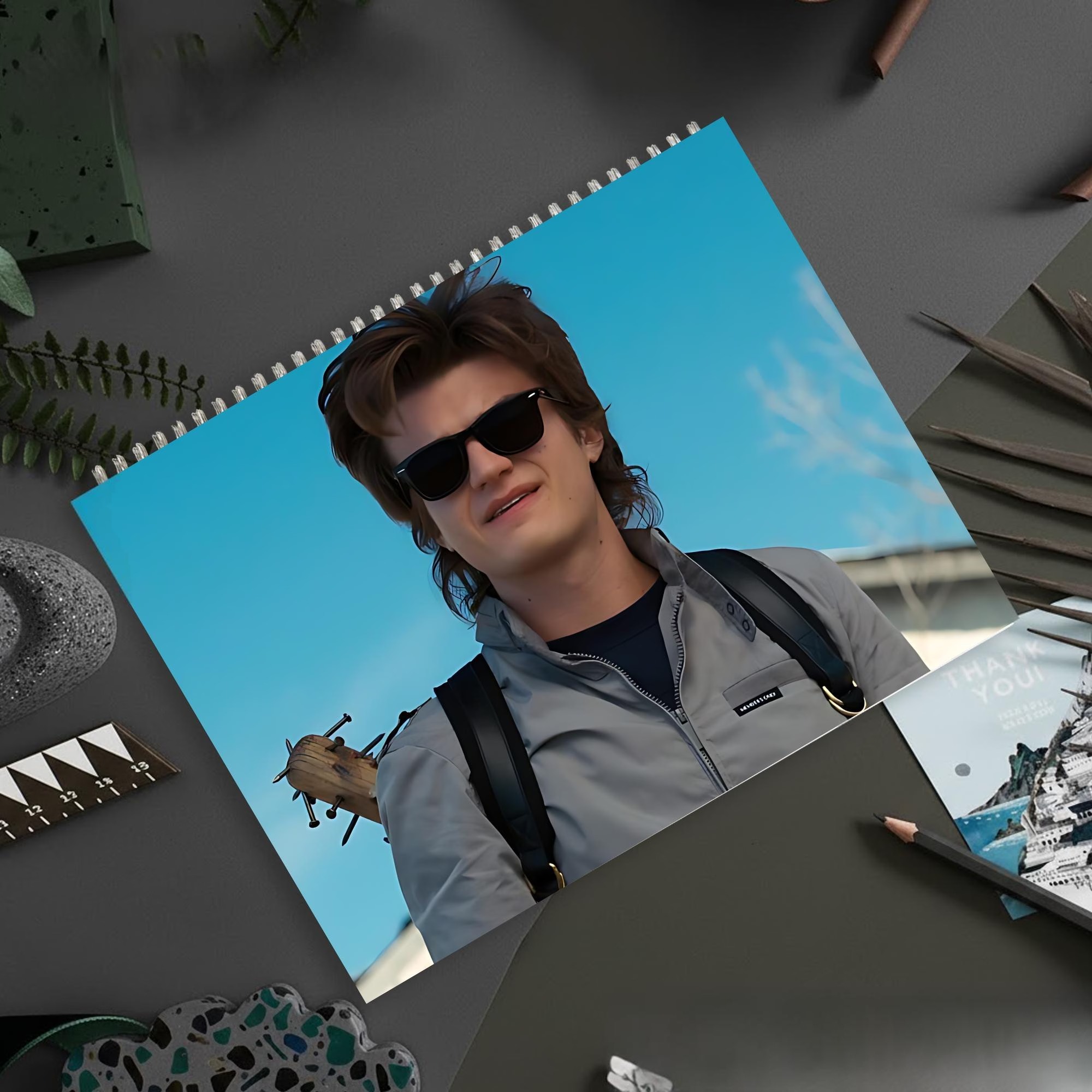 Steve Harrington 2026 Calendar, Joe Keery Monthly Planner, TV Show Inspired Gift, Holiday Present - Image 2