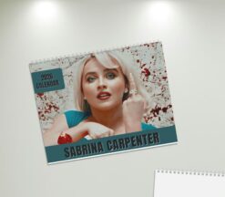 Sabrina Carpenter 2026 Wall Calendar, Short n' Sweet Aesthetic wall Decor, Espresso Inspired Pop Art Office Gift
