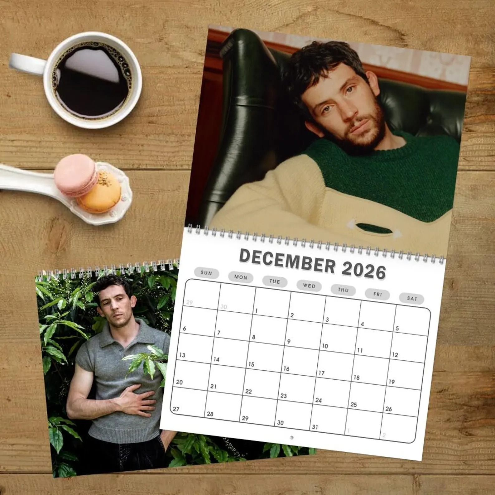 Josh O'Connor 2026 Wall Calendar Challengers Movie Fan Gift Aesthetic Actor