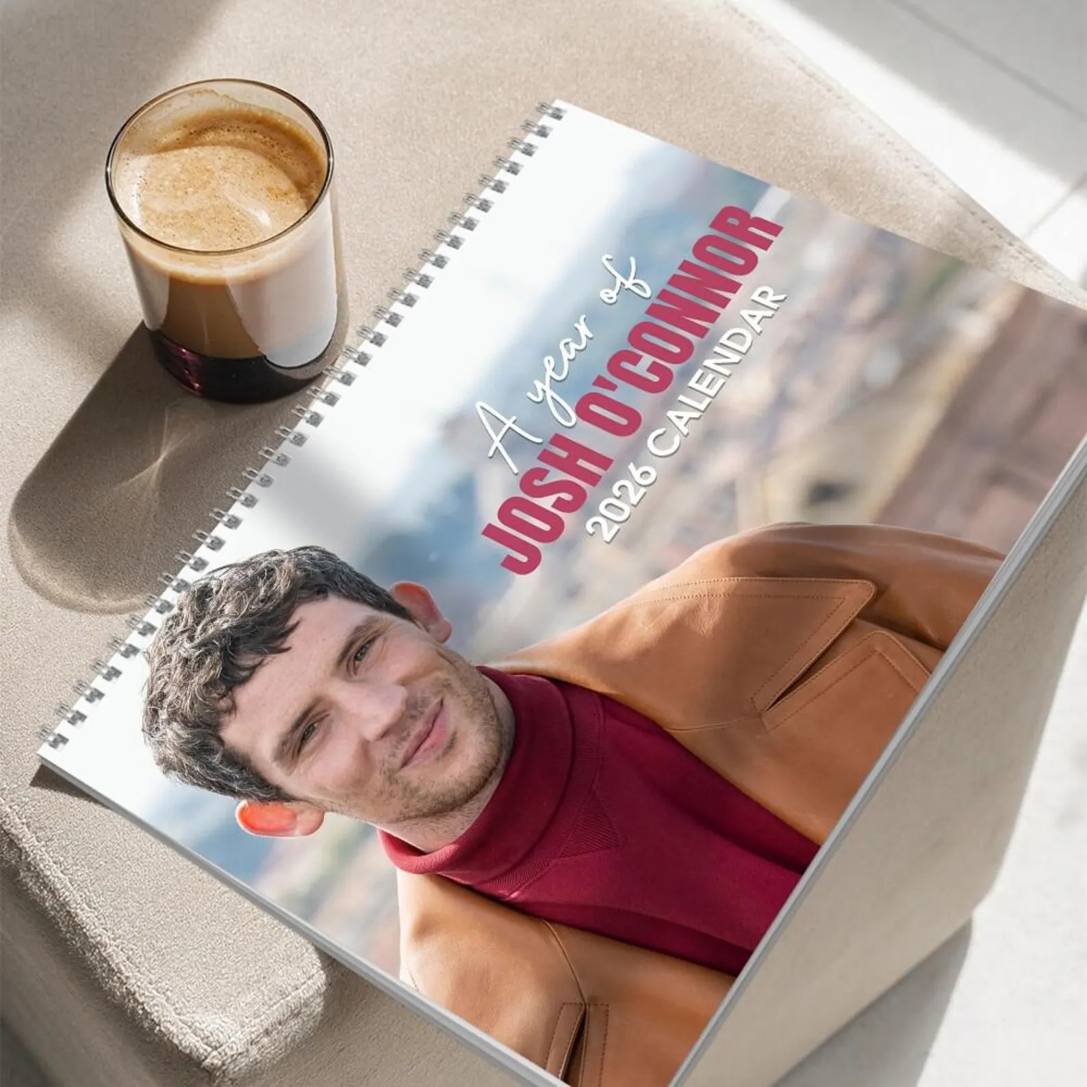 Josh O'Connor 2026 Wall Calendar Challengers Movie Fan Gift Aesthetic Actor - Image 2