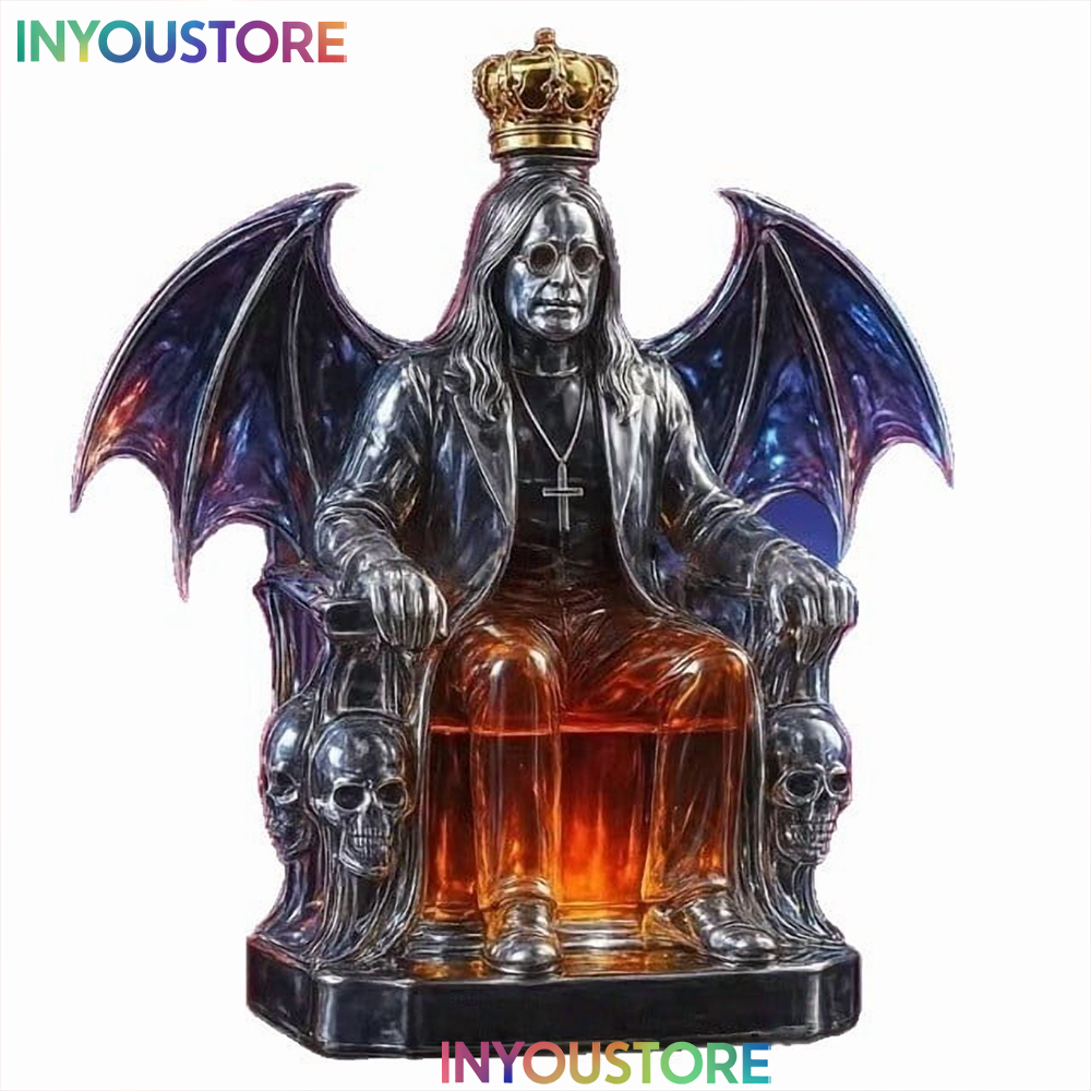 In Memory Of Ozzy Custom Whiskey Bottle - Image 4