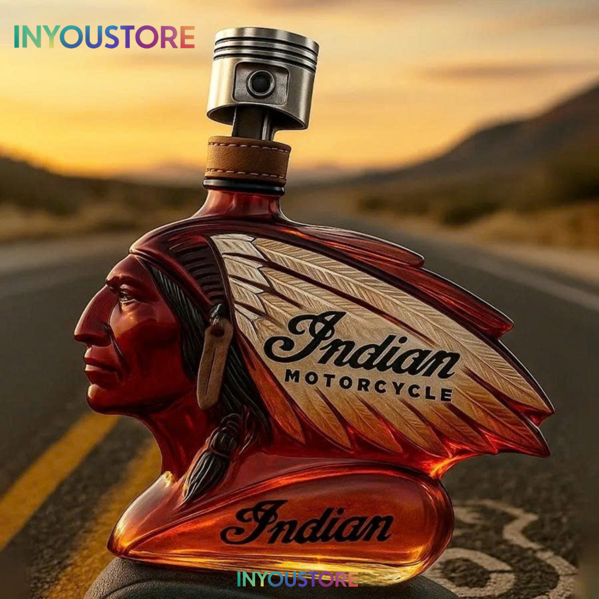 Indian Motorcycle Limited Edition Whiskey Bottle