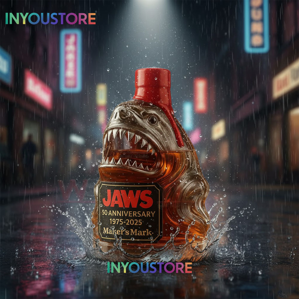 Jaws 50th Anniversary 1975-2025 Whiskey Bottle - Image 3